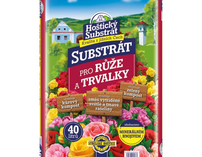 Hoštický Substrat für Rosen und Stauden 40l