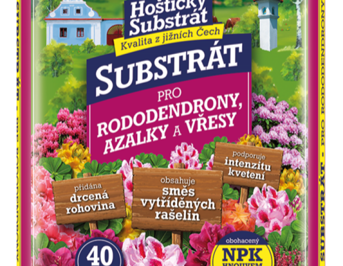 Hoštický Substrat für Rhododendren, Azaleen und Erika 40l