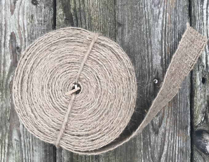 Juteband braun 3cmx10m