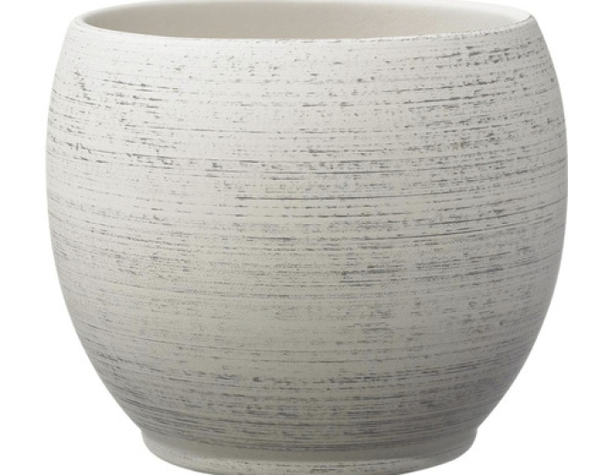 Keramischer Pflanztopf Creme mittel Alberta