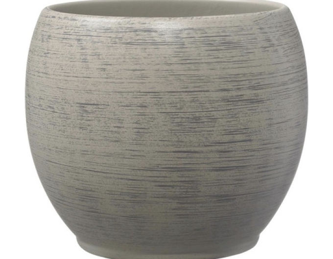 Keramischer Pflanztopf grau Alberta