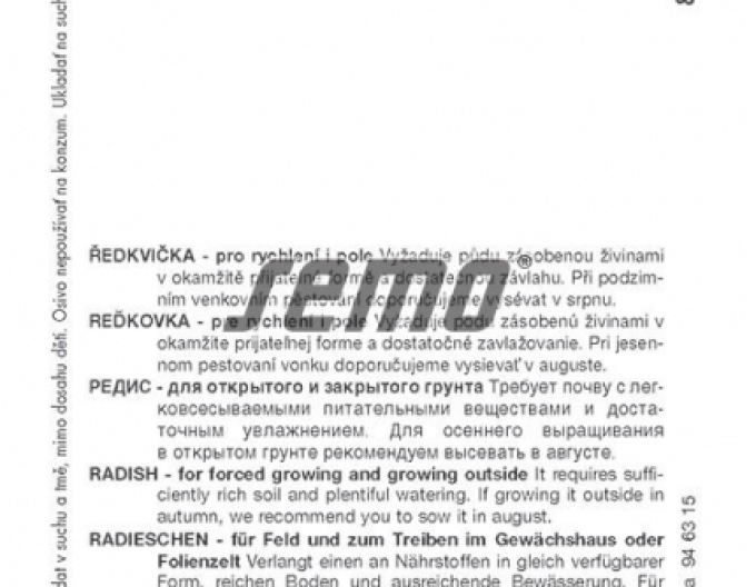 Semo Radieschen Granat