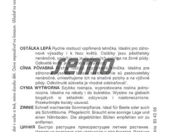 Semo Zinnie Kaktus Mix