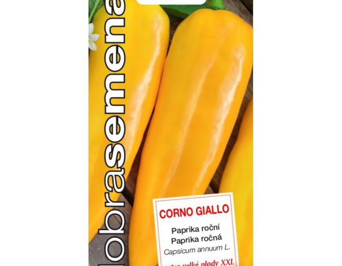 Dobrá semená Paprika  Corno Giallo