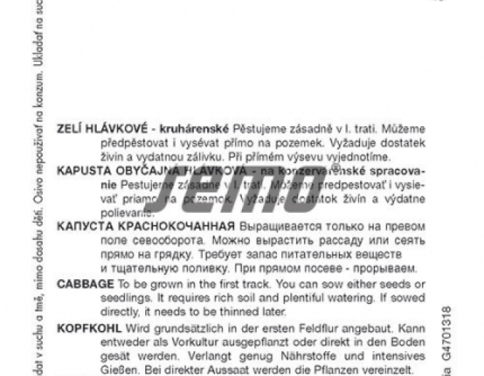 Saatgut Rotkohl Kalibos