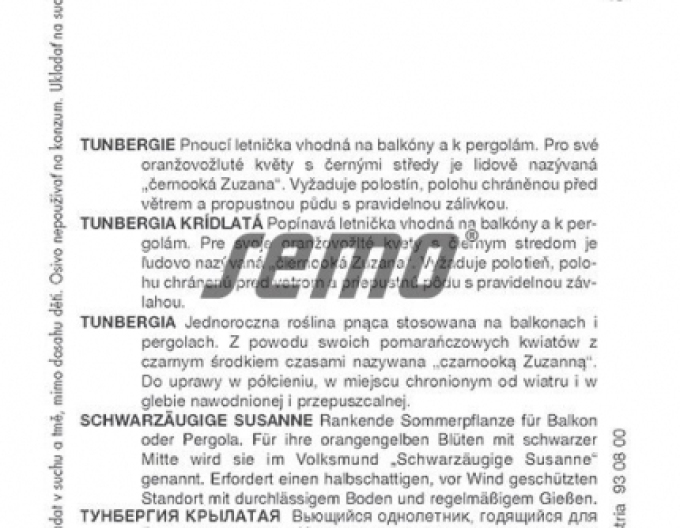 Semo Thunbergia Orange mit Auge