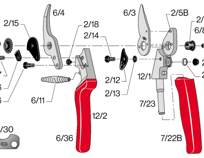 Felco 6/7 Schraube für Zahnsegment (Felco 6)