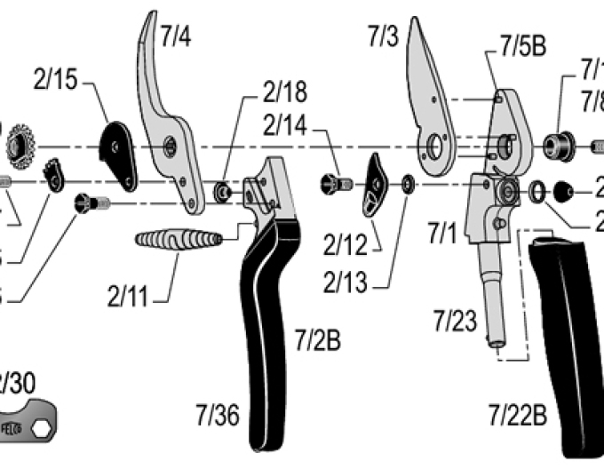 Felco 7/7 Schraube für Zahnsegment (Felco 7)