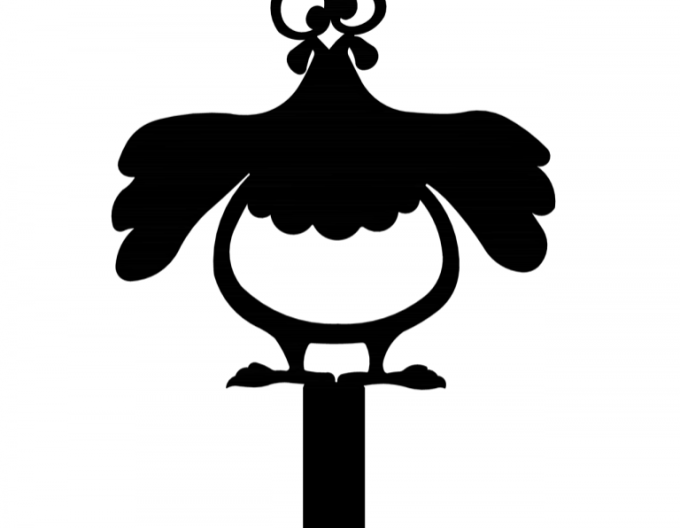 Gartenstecker - Henne 30cm