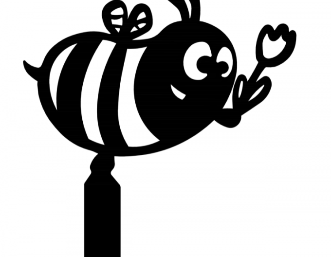 Gartenstecker - Biene 30cm