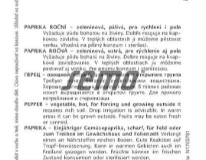 Semo Paprika  Dráky F1