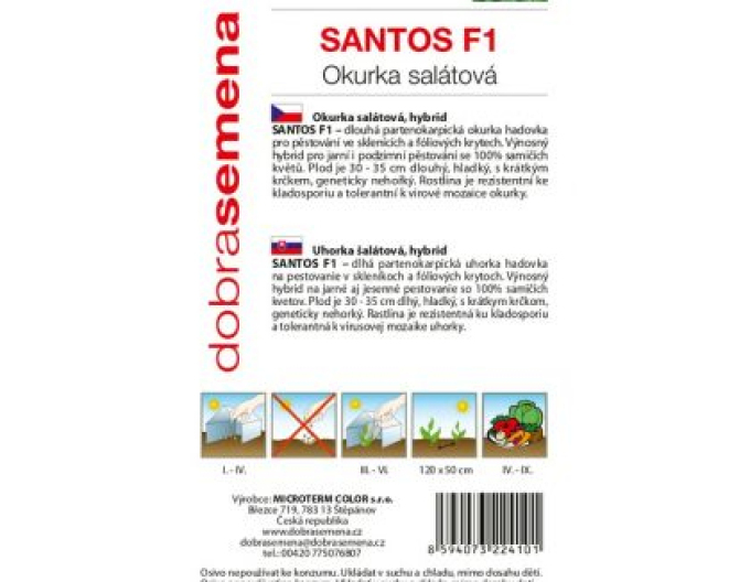 Dobrá semená Salatgurke Santos F1