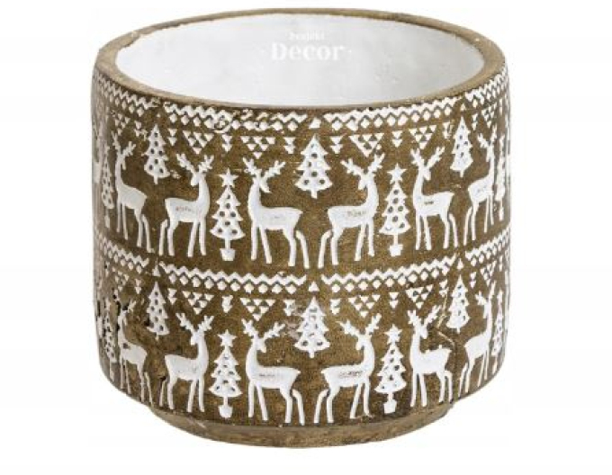 Weihnachtlicher Topfbehälter  ART 18552