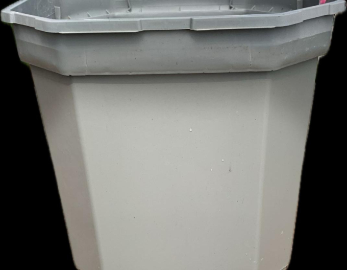 Quadratischer Blumentopf aus Kunststoff 9L, 23 x 23 cm