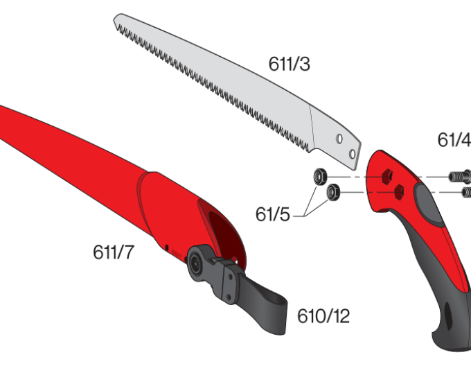 FELCO 611 Astsäge - Platte 33 cm