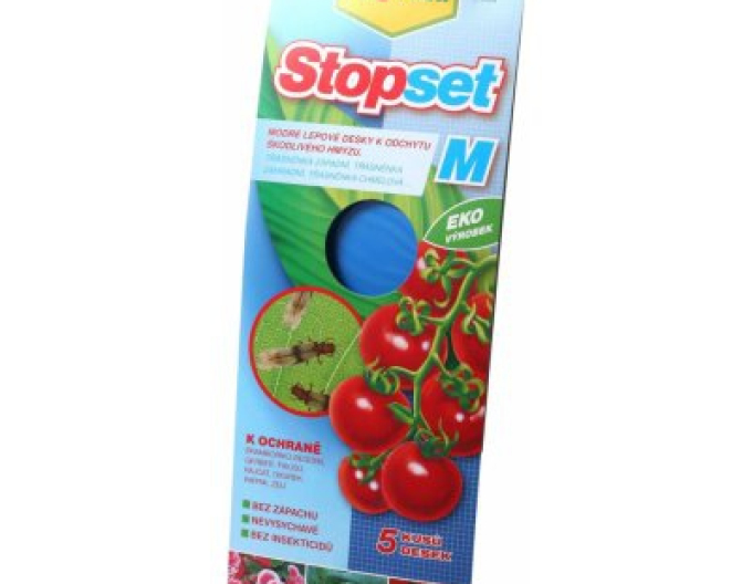 STOPSET BLAU KLEBENDE PLATTEN